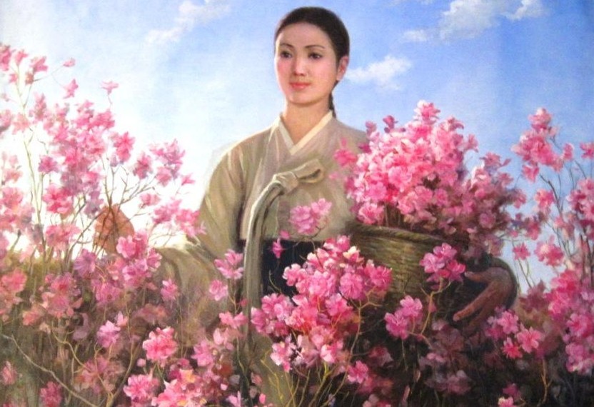 婉约清纯:朝鲜油画里的美女们(组图)