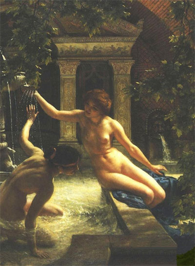 ˮܽء1836-1919,ӢԡŮӣ֣չʾĽҲ¶аƷԡԡڹͣװλѲбŮӵķȾ쾡£ϴԡŮӷͻдʵΪǿ˹ɫůĹϵԱȣӪһܰ硣