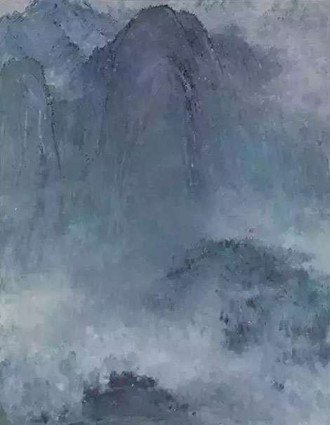 《井冈山》 布面油彩 284×223cm 1960 年