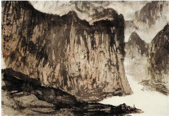傅抱石 西陵峽 中國美術館藏 1960年