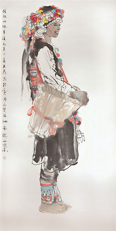 当代少数民族女性题材(中国画)美术作品全国巡