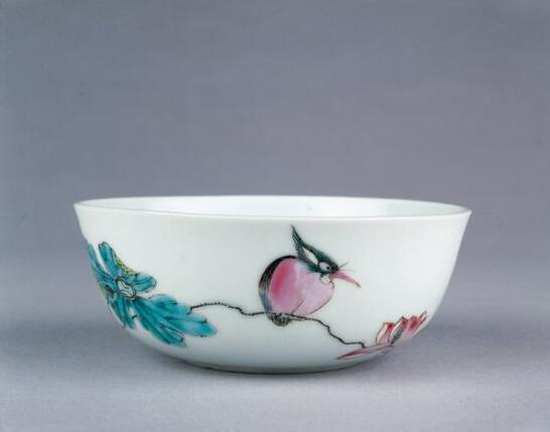 清雍正·粉彩瓷碗 大英博物馆馆藏