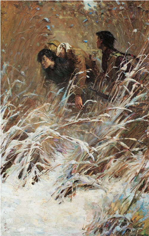 王德威 《好汉的姐妹们》199×124cm 油画 1957年