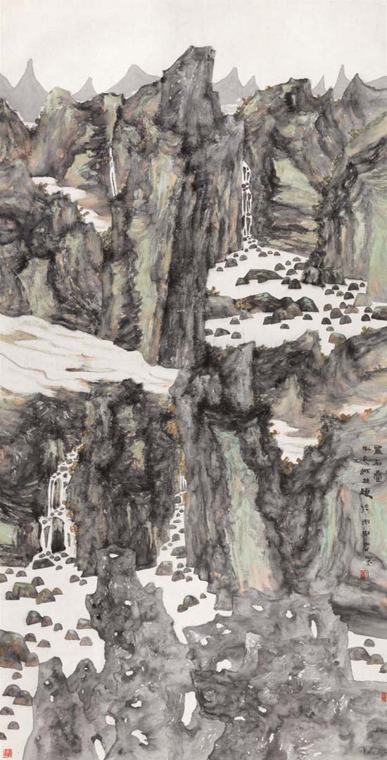 丽石叠 125x245cm 2016年