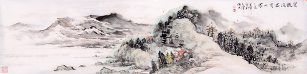 2015翠微深处有人家34×138cm