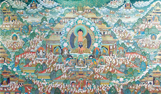 东智才旦 极乐世界 105×180cm