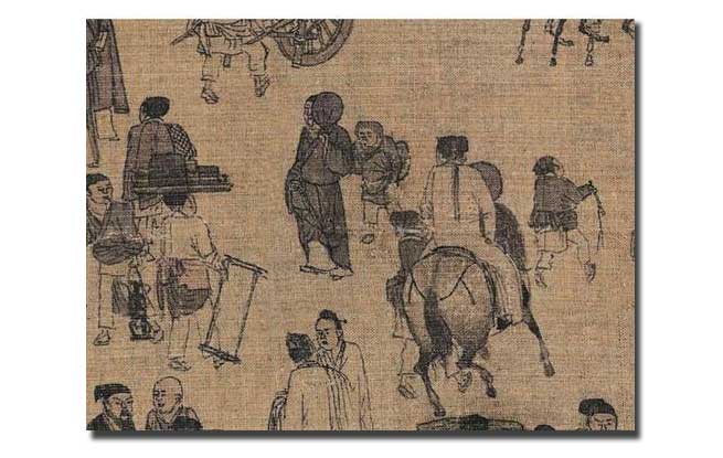 《清明上河图》细节放大后 人物表情堪称"戏精"