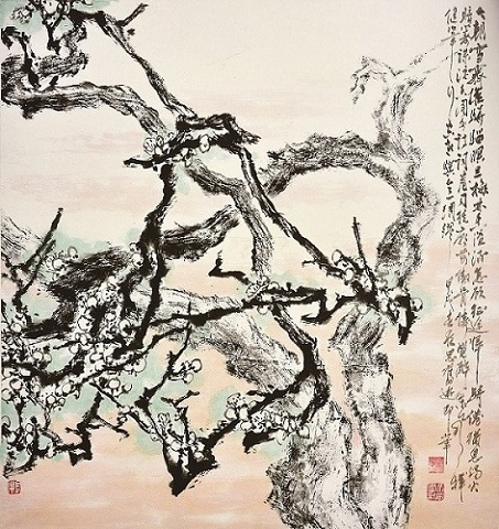 於希寧《白梅》68cmx68cm 1994年