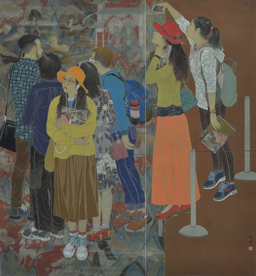 葉新喜《永恆的魅力》 192×205cm 國畫