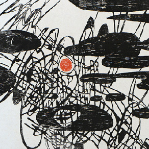 《空間》 45.5cm×45.5cm 1987年 套色版畫