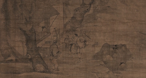 明 張路（款）《桃園問津圖》 101×153cm 