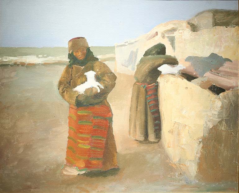 ����һ�������ĸ�Ů�������ͻ�  60cm��72cm  1990���