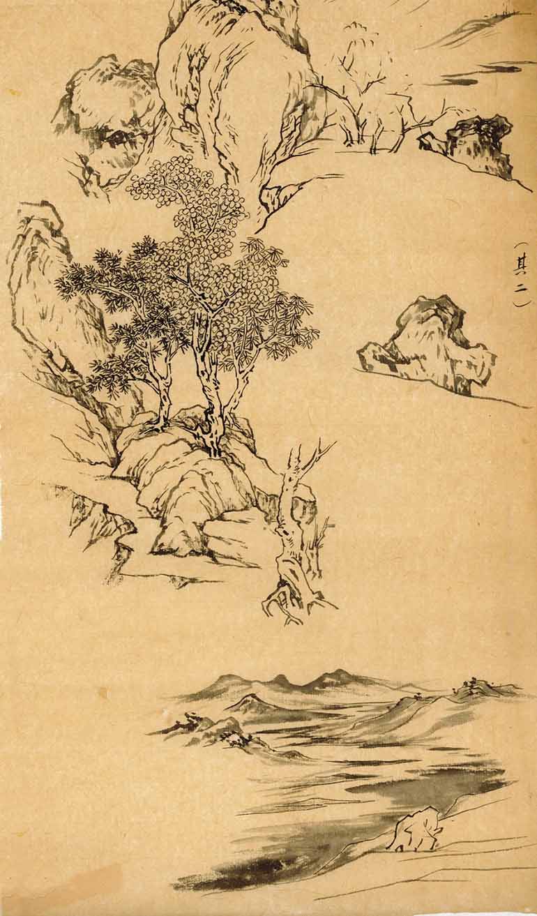 黄羲 《洛神赋长卷临稿》 其二 44.5cm×25cm 福建省黄羲博物馆藏