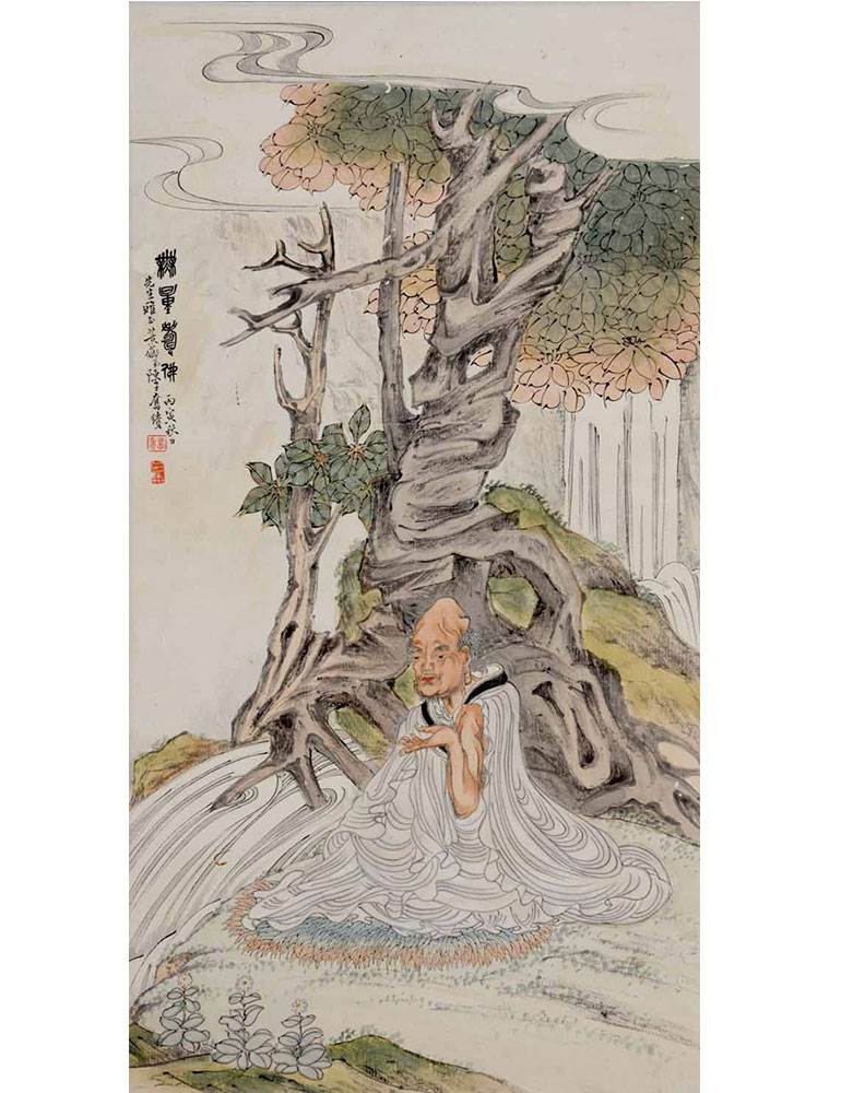陈子奋 《无量寿佛》 73cm×39cm 1926年