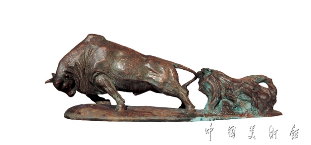《开荒牛――献给深圳特区》35.5×102.5×28cm，1984年