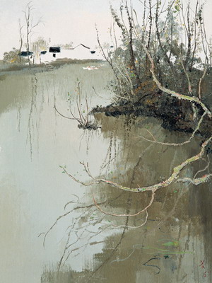 《水鄉》61×46cm，1980年