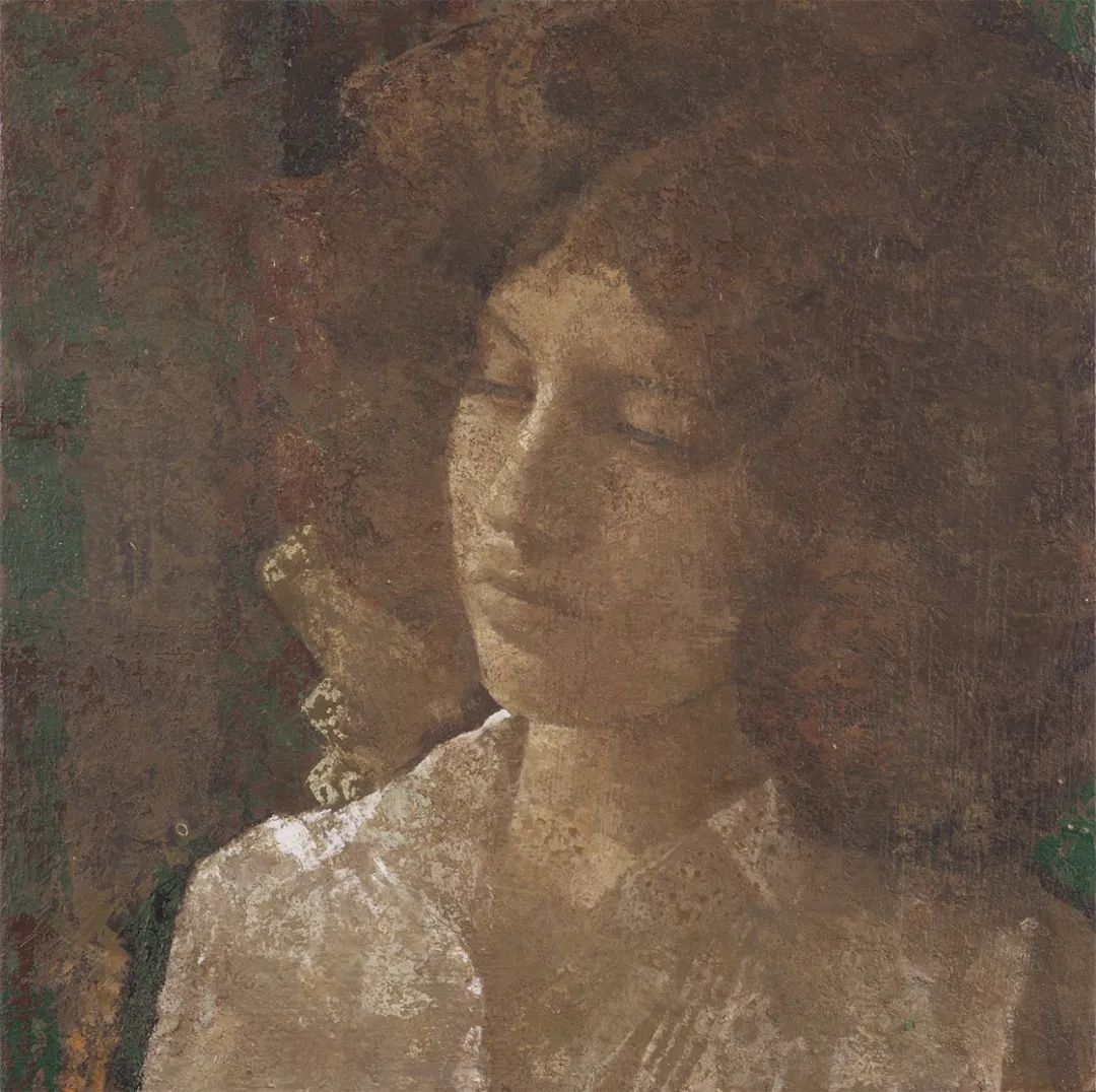 比安卡 33x33cm 酪素坦培拉混合 2023 