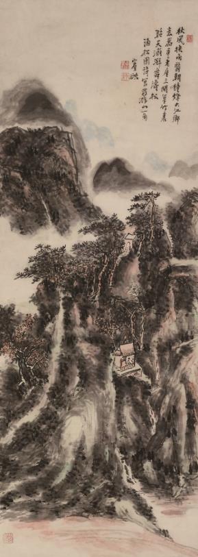 黄宾虹 《秋风挟雨图》 荣宝斋藏