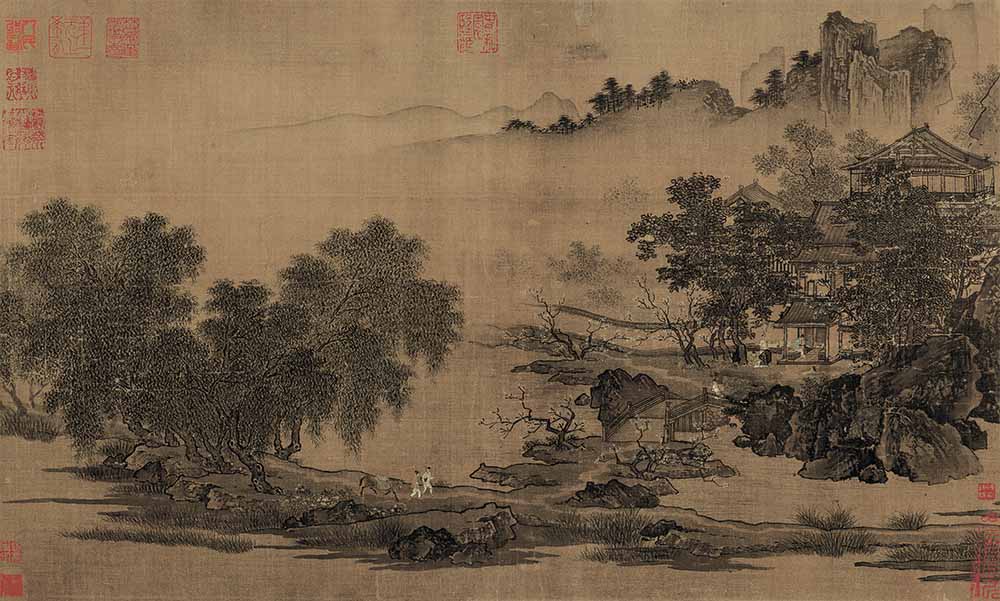 四景山水图•春