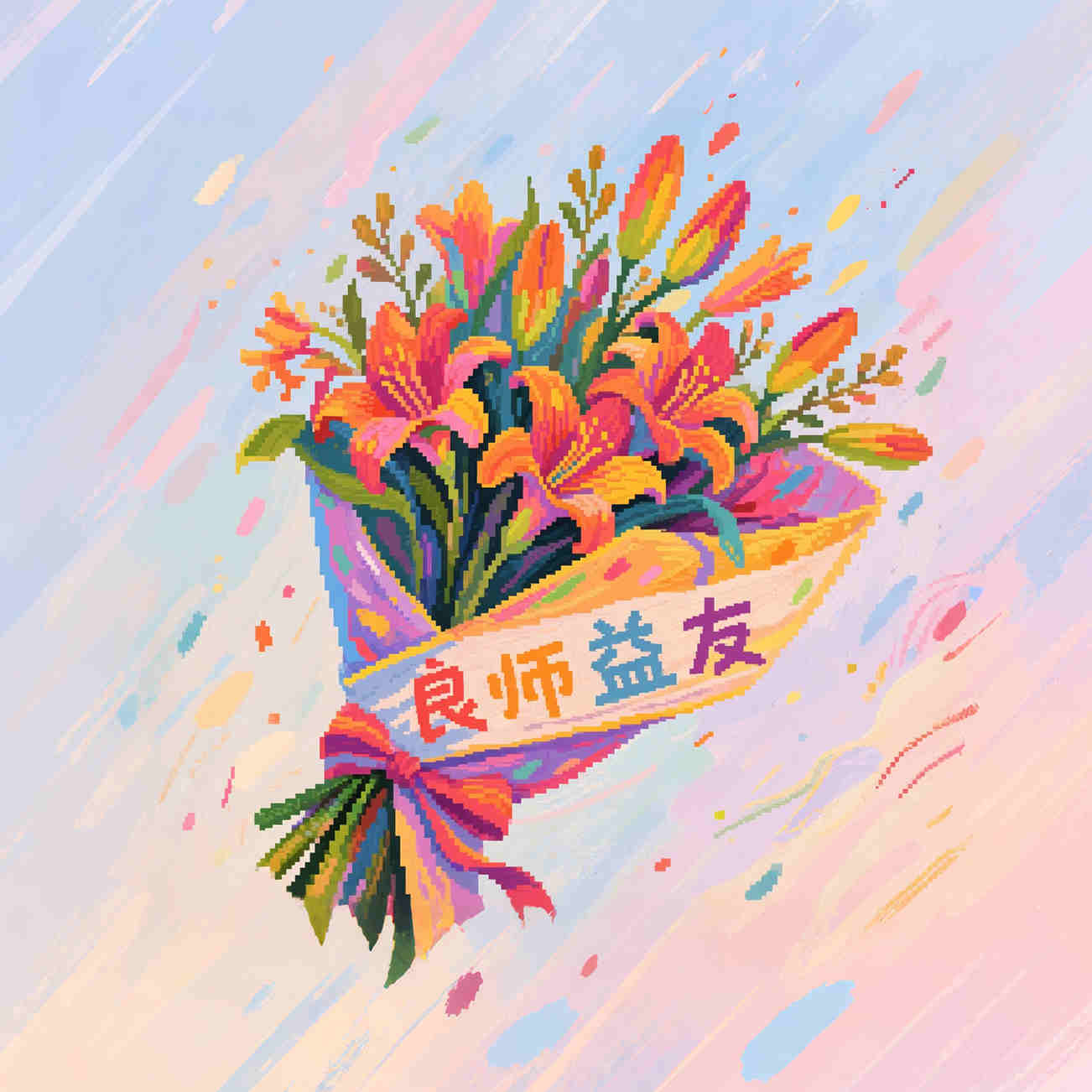 “良師益友”君子蘭