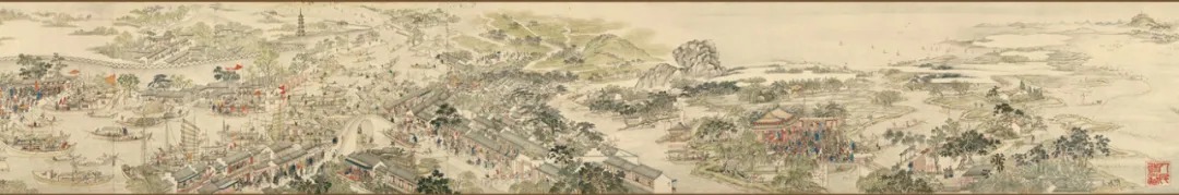 姑苏繁华图-狮何二山