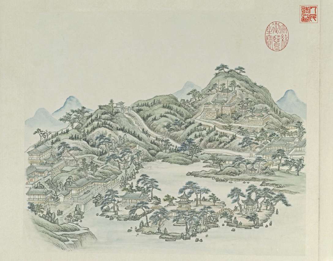 燕山八景图—玉泉趵突