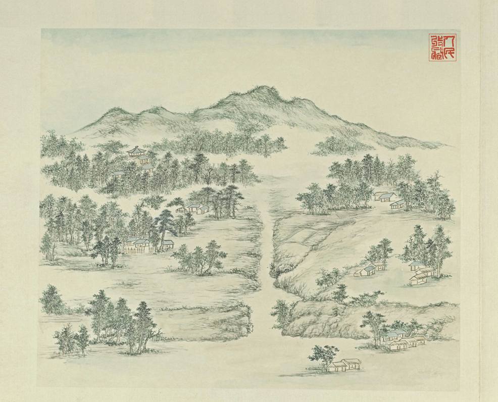 燕山八景图—蓟门烟树