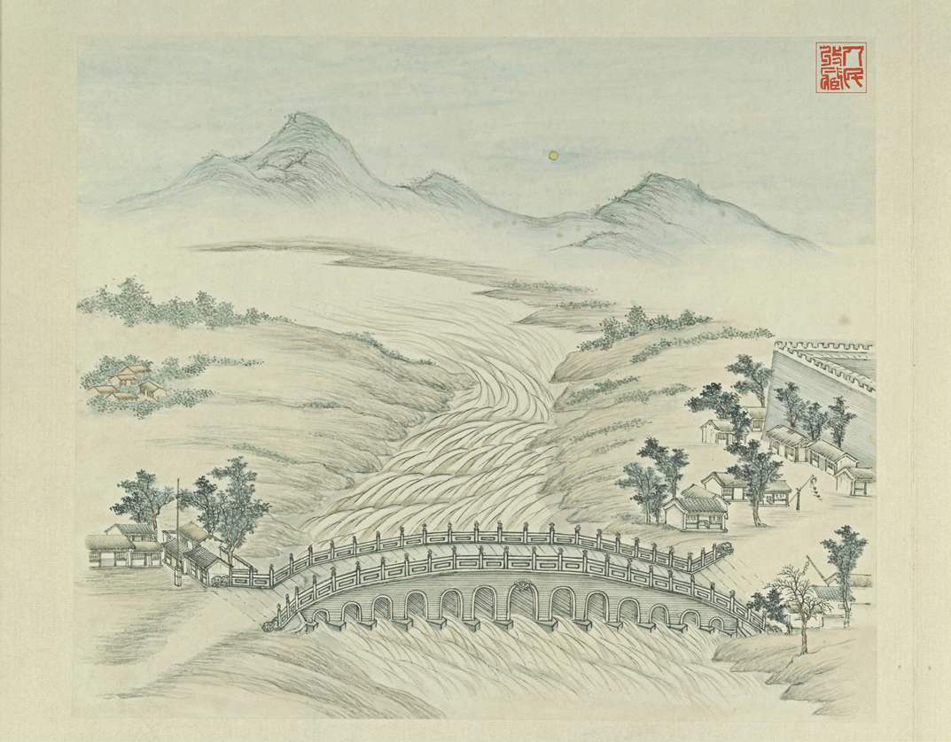 燕山八景图—卢沟晓月