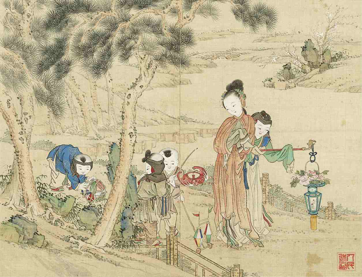 升平乐事图册-彩灯花篮