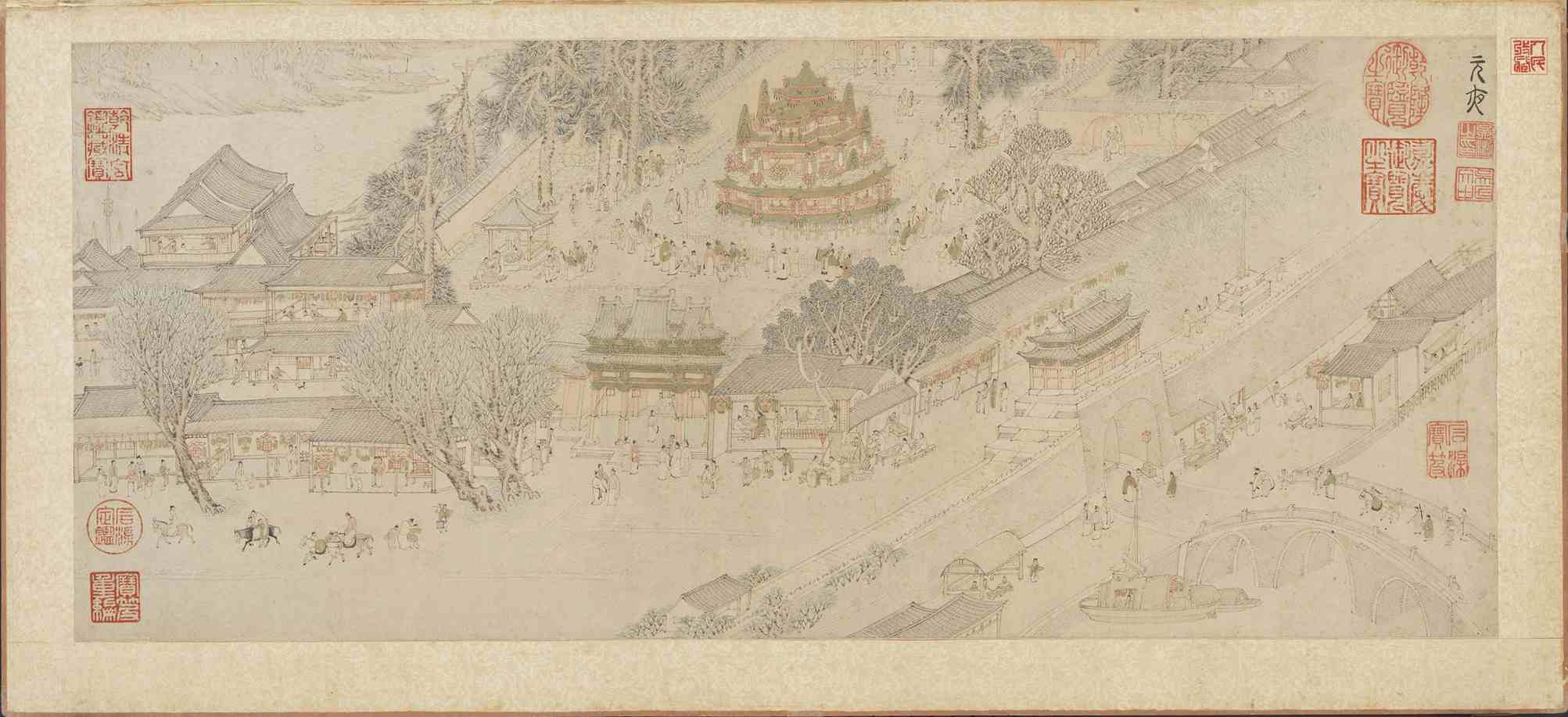 岁华纪胜图册·元夜