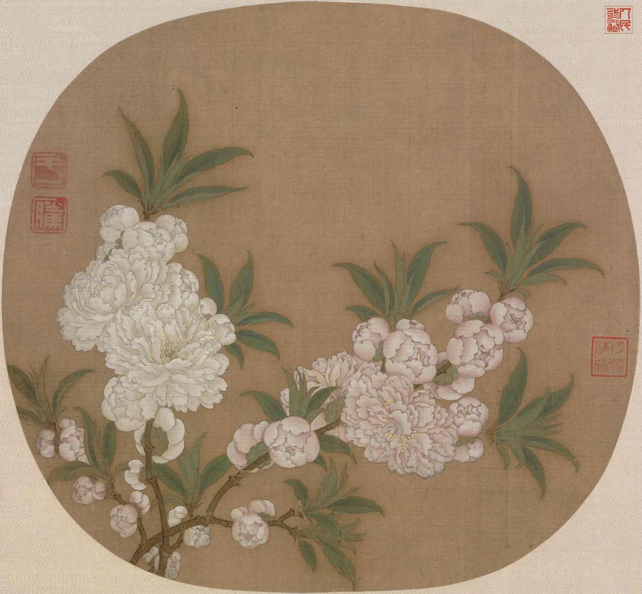 碧桃图-佚名