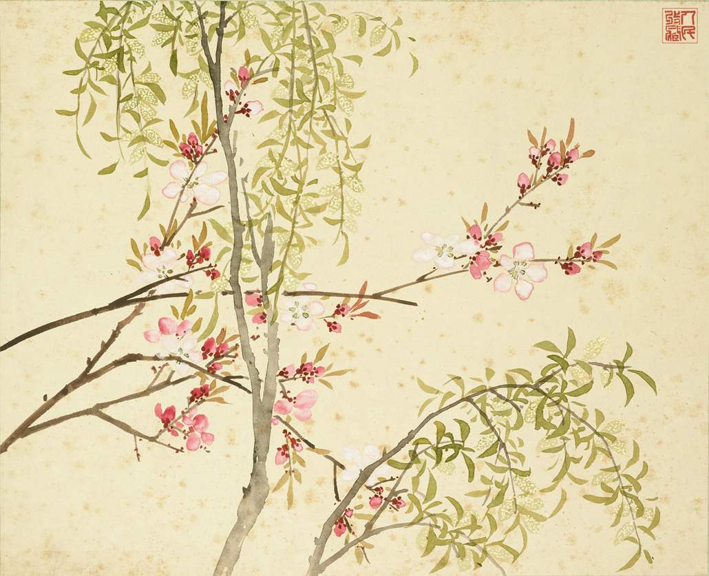十二月花神册之杨柳桃花-沈振麟
