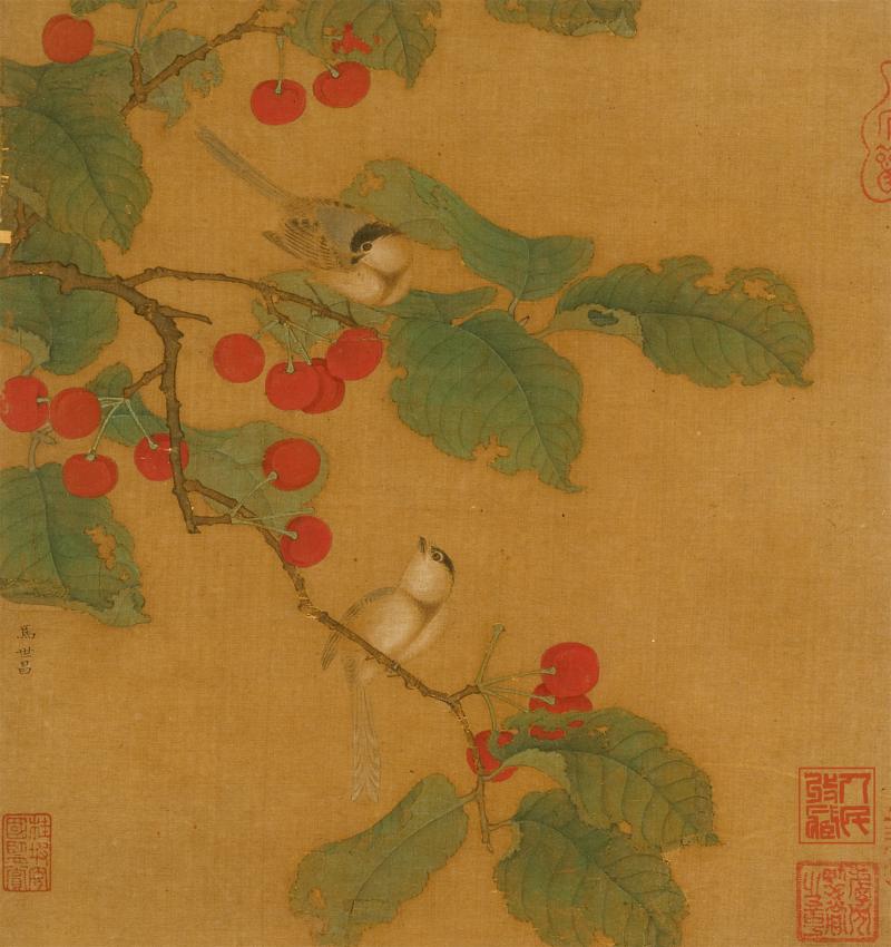 樱桃黄雀-马世昌
