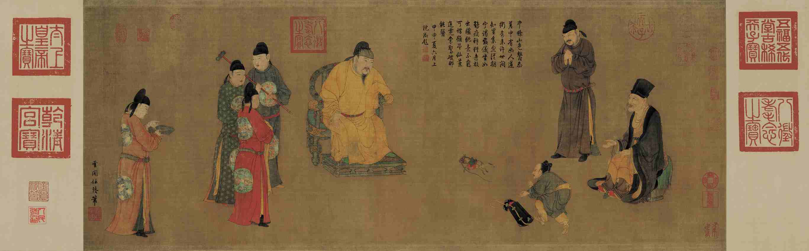 《张果老见明皇图-任仁发》仿制画