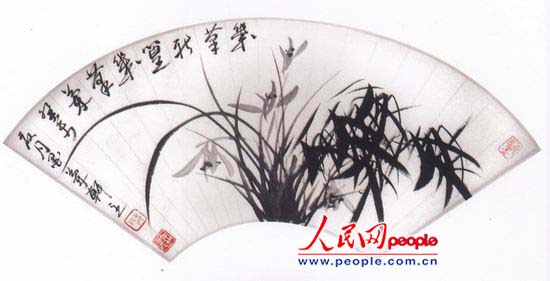 聂根升扇面作品欣赏