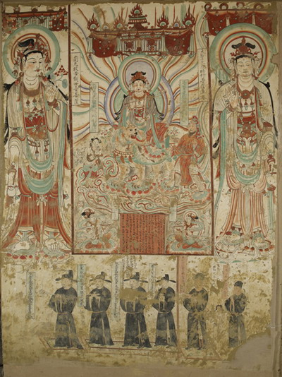 莫高窟第220窟 <em>初唐</em>--书画--人民网